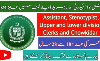 National Food Security & Research jobs 2024